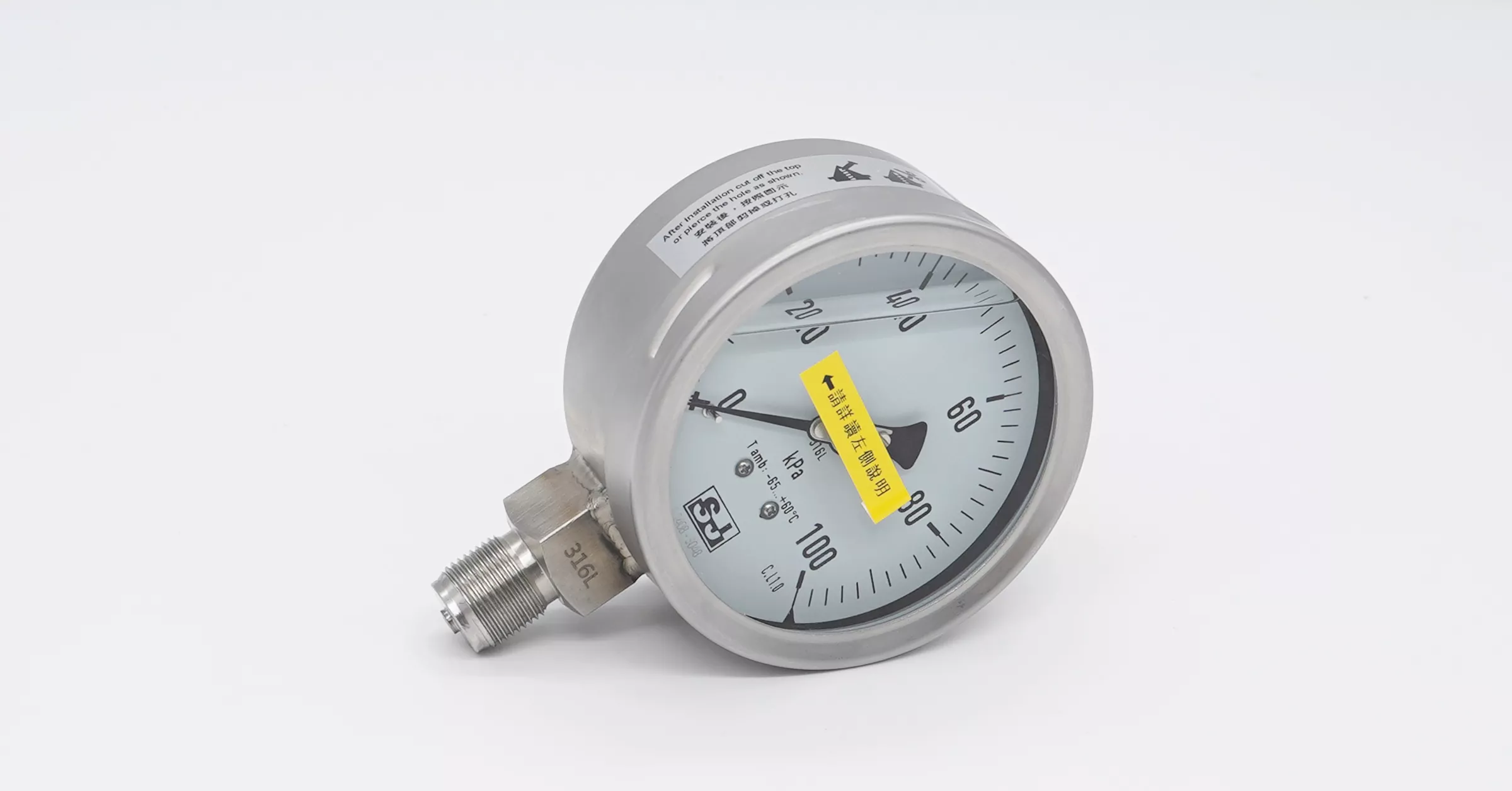 Stainless Steel Pressure Gauge, Laser Welding_PRDR.W