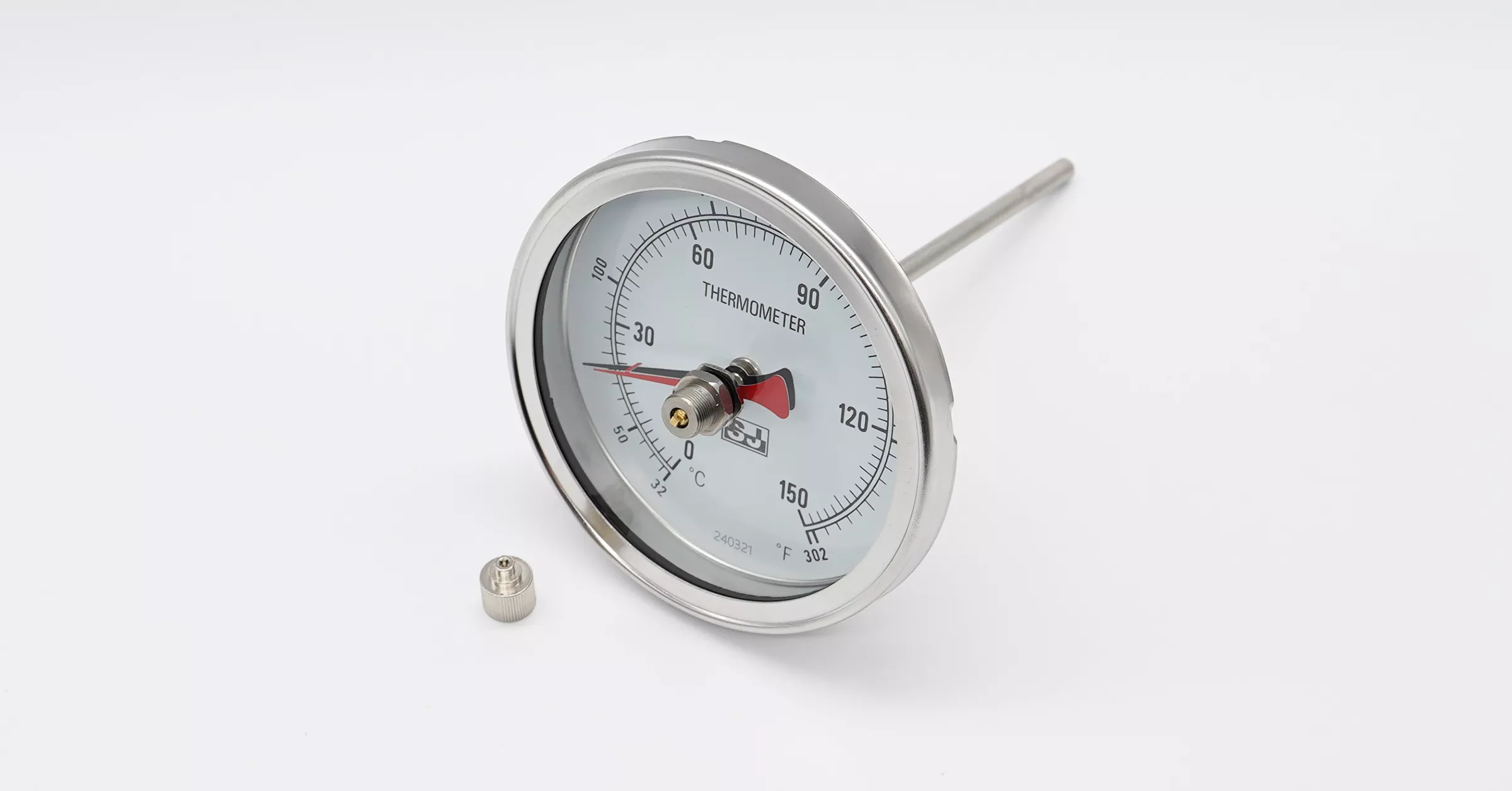 Bimetallic Thermometer, Back Mount_MTB.S_BL