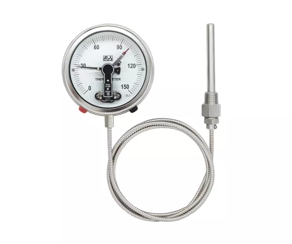 Expansion Thermometer, Warning/Alarm Contact and Capillary